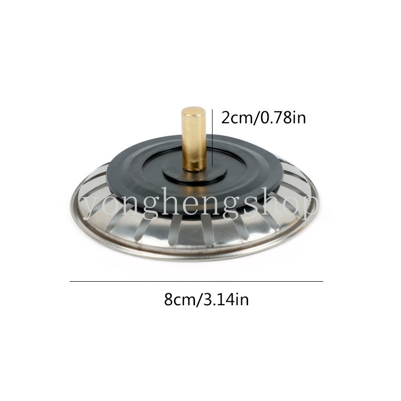 Stainless Steel Saringan Wastafel Stopper Saringan Sumbat Limbah Kawat Berduri Baskom Saringan Saluran Air Wastafel Aksesoris Dapur