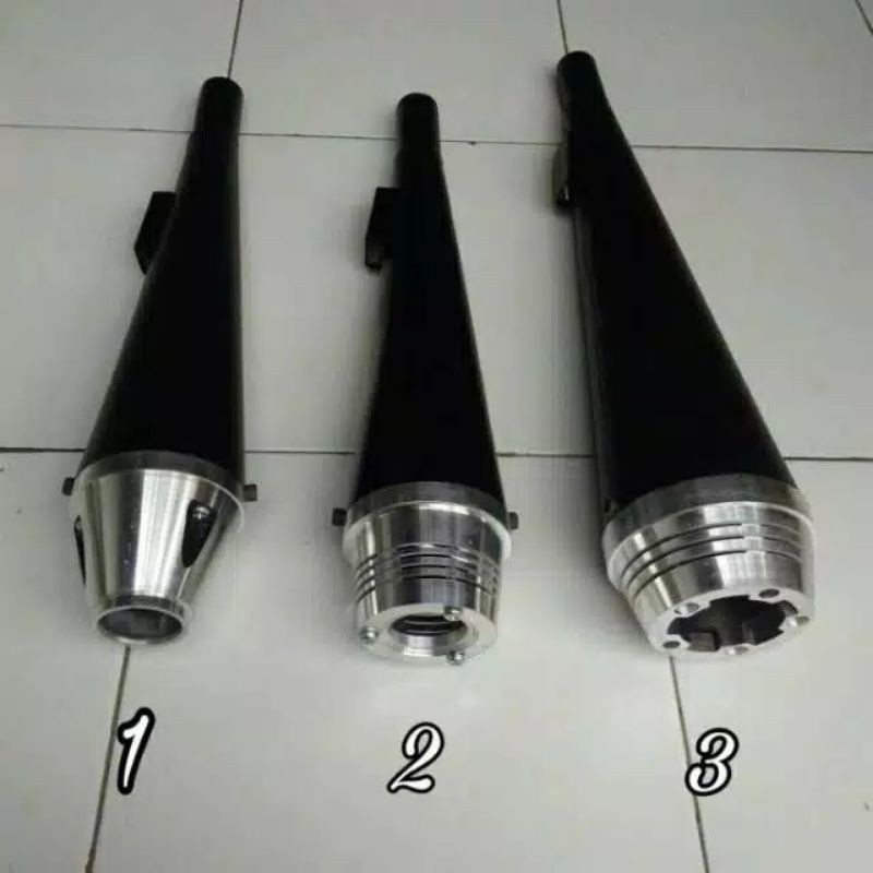Knalpot Custom Japstyle Bass Caferacer Selenser Knalpot Custom Japstyle CB GL MP TIGER SCORPIO THUND