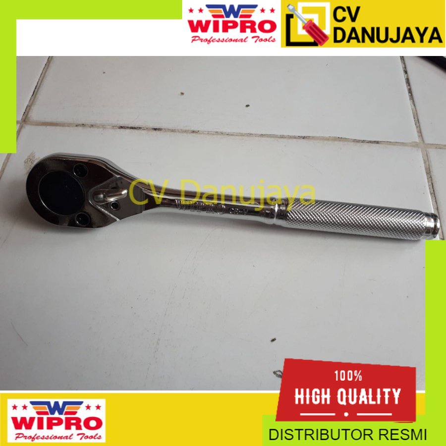 wipro stang rachet 1/2" full CRV gagang sock ratchet stang rachet