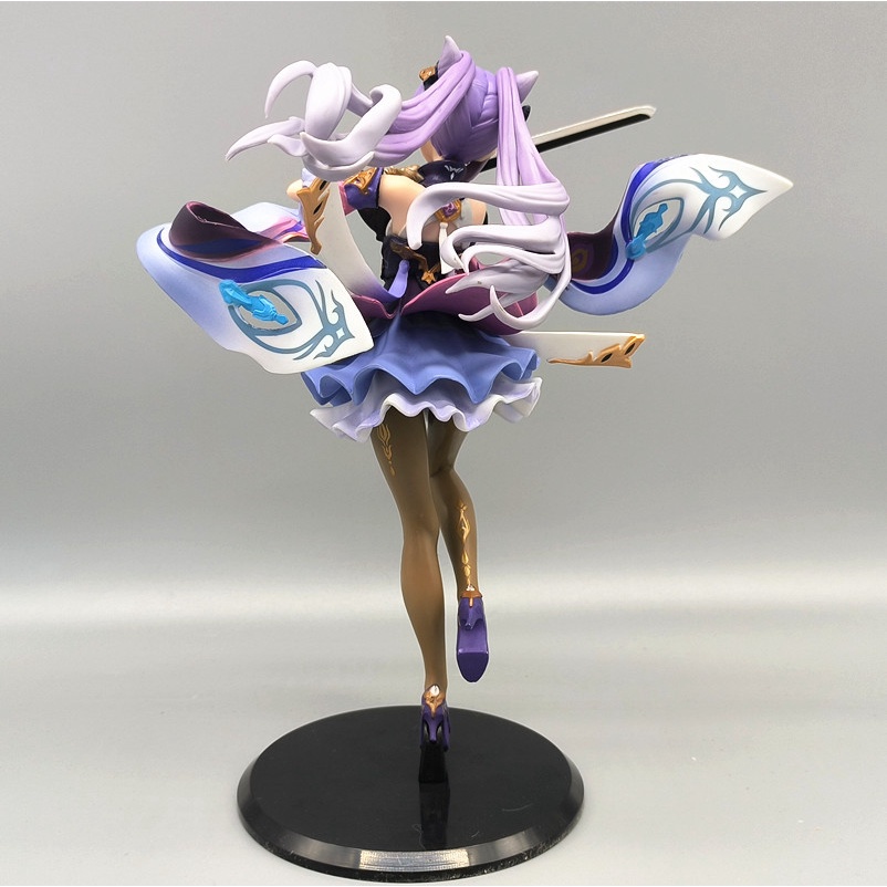 Keqing Genshin Anime Figure Genshin Impact Girl 24CM Patung PVC Collectable Model Mainan Dekorasi Desktop