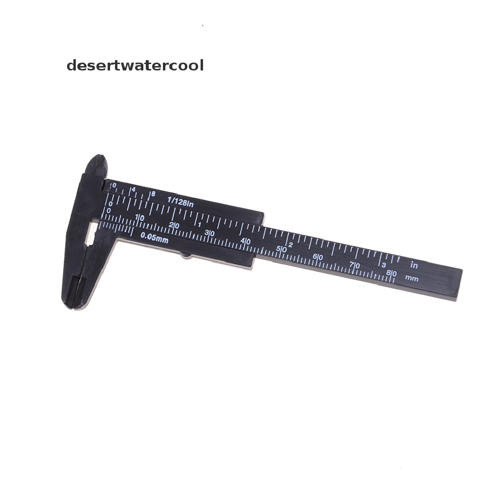 Deid 80mm Mini Plastik Siswa Sliding Vernier Caliper Gauge Alat Ukur Martijn