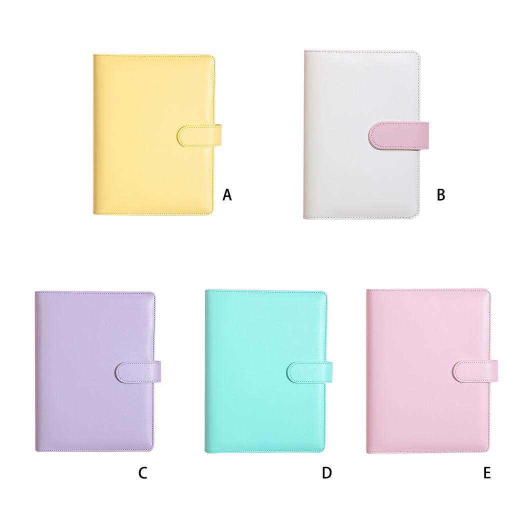 Huit A5 PU Planner Removable Cover Notebook Agenda Budget Buku Kerja Loose-leaf Amplop Binder Dengan Gesper Bill Organizer