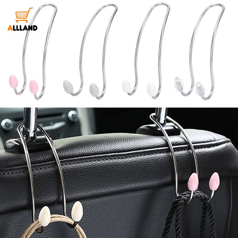 Portable Car Seat Mounted Detachable Stainless Steel Hook/Otomotif Kuat Bantalan Beban Rak Gantung/Kendaraan Tote Bag Serba Serbi Penyimpanan Kait