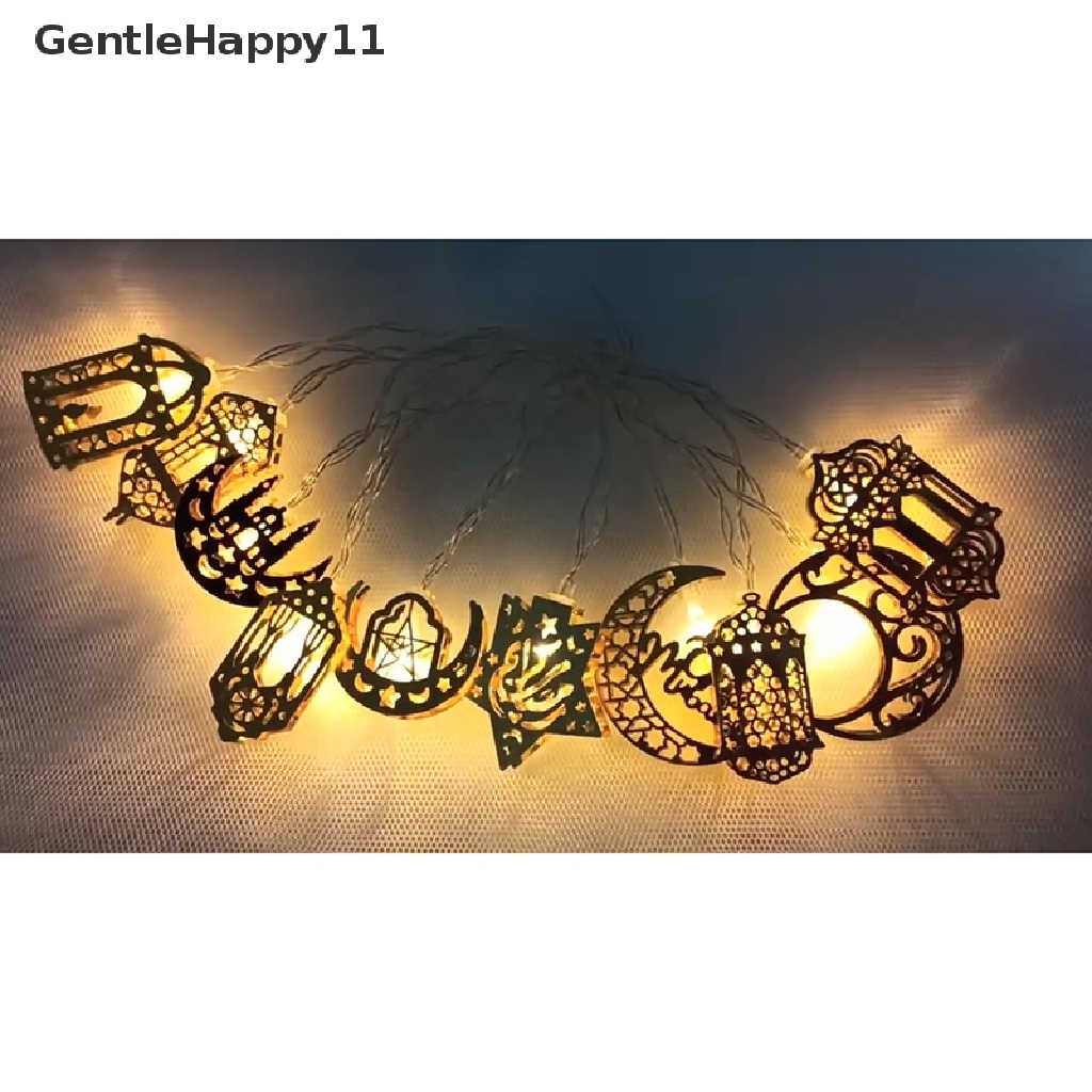 Gentlehappy Ramadhan Idul Fitri Lampu Hias LED USB Keluarga Meriah Pesta Fairy Lights Ulang Tahun id