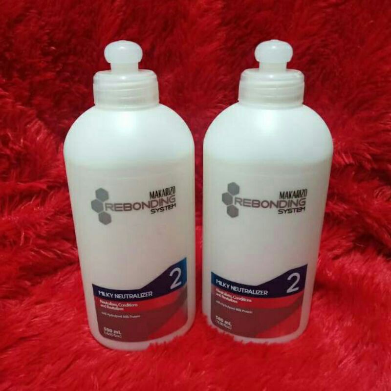 Makarizo Rebonding system step 2 milky 500 ml/Pelurus Rambut