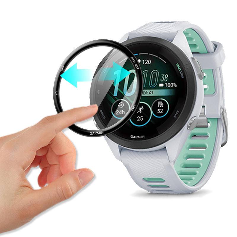 Untuk Garmin Venu Vivoactive SQ 2 2s 3 4 4 S Music Smart Watch Ultra Clear Full Cover 3D Curved Plating Soft Film Untuk Garmin Fenix 6 7 7s 7x Pro Sapphire Pelindung Layar Bukan Kaca