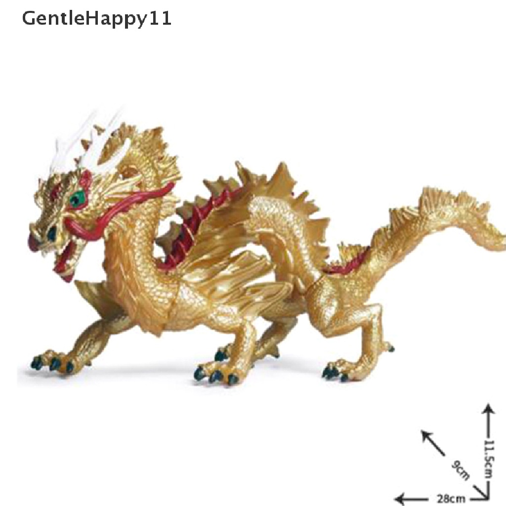 Gentlehappy 1Pc Action Figure Simulasi Magic Es Api Batu Naga Dinosaurus Pvc Solid Mainan id