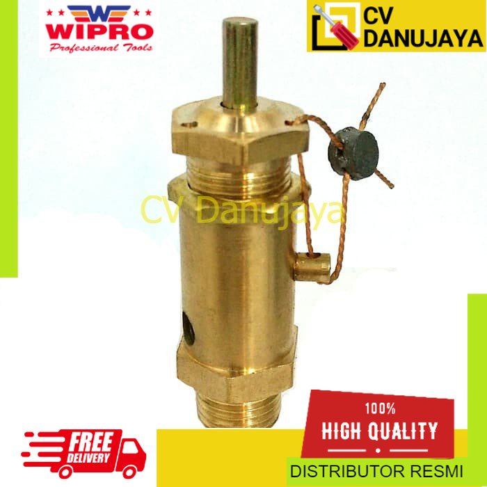 Spare Part sparepart Kompresor Compresor Compressor Angin Udara Safety Valve Kuningan 1/4"