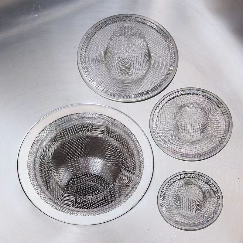 Saringan Jaring Saringan Saluran Air Wastafel Dapur Stainless Steel/Floor Drain Strainer Kamar Mandi Hair Catcher Aksesoris