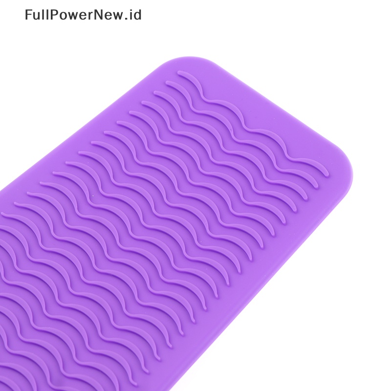 Power Pouch Matras Tahan Panas Silikon Untuk Curling Iron Pelurus Rambut Non-slip ID