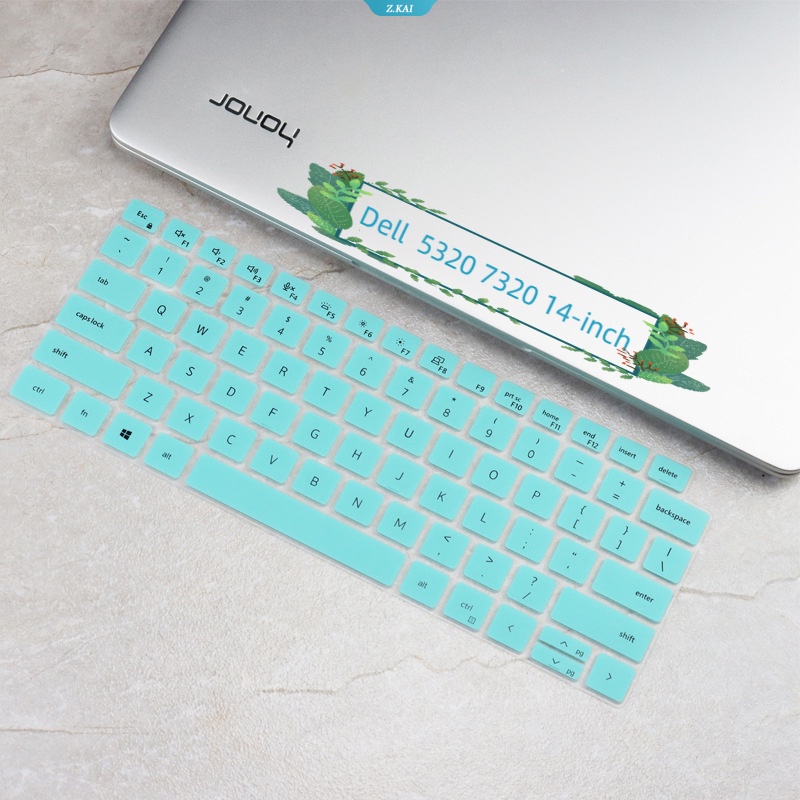 DELL Casing Keyboard Komputer Bahan Silikon Tahan Debu Untuk Model Lintang Dell53207320 14-inch Kualitas Tinggi Cakupan Penuh Tahan Air Film Pelindung [ZK]