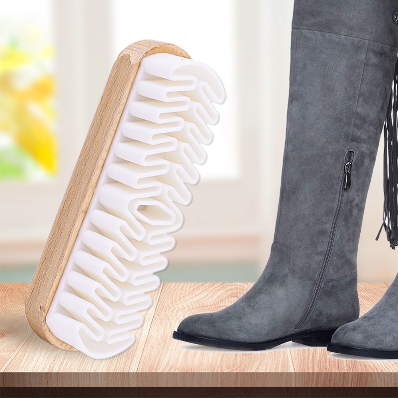 1pc Sikat Pembersih Sepatu Boots Salju Suede Dua Sisi/Household Nubuck Handbags Clothes Care Brush