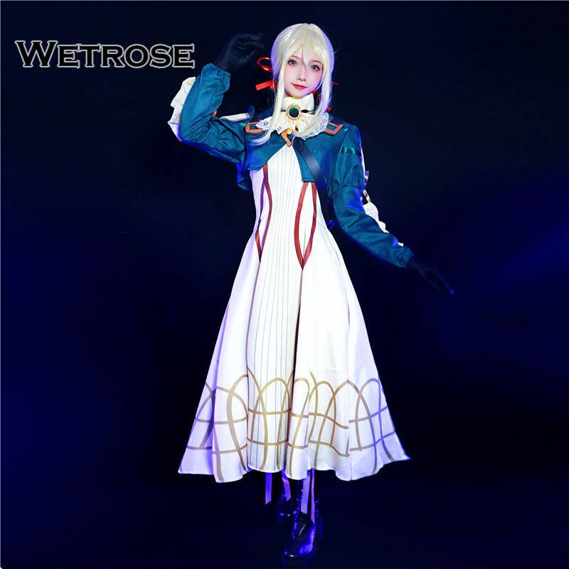 【Wetrose】 Violet Evergarden Violet Cosplay Costume Kostum Dress Set