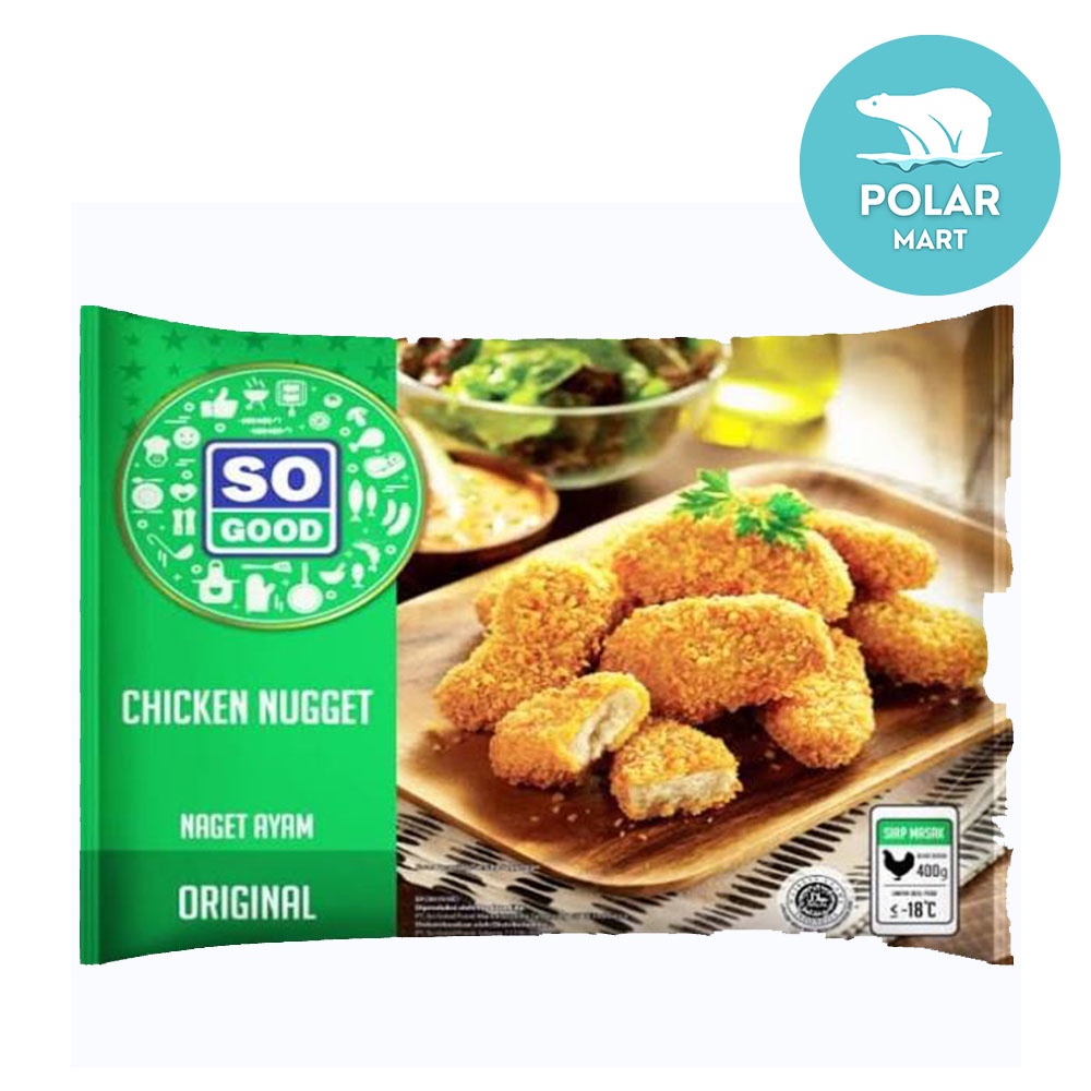

[Cab. Cimahi] So Good Chicken Nugget Original 400 Gram (FROZEN FOOD BANDUNG)