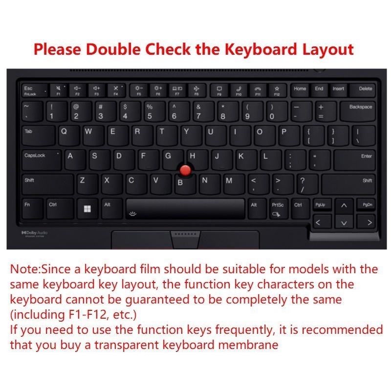 Untuk Seri2022 Lenovo ThinkPad T14 X1 Karbon Waterproof Silikon Keyboard Cover Film Tahan Debu