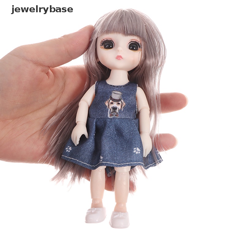 [jewelrybase] 17cm 23berbagai Bergerak Dress Up Princess Doll Dengan Mata Kedip Untuk Mainan Anak Perempuan Butik