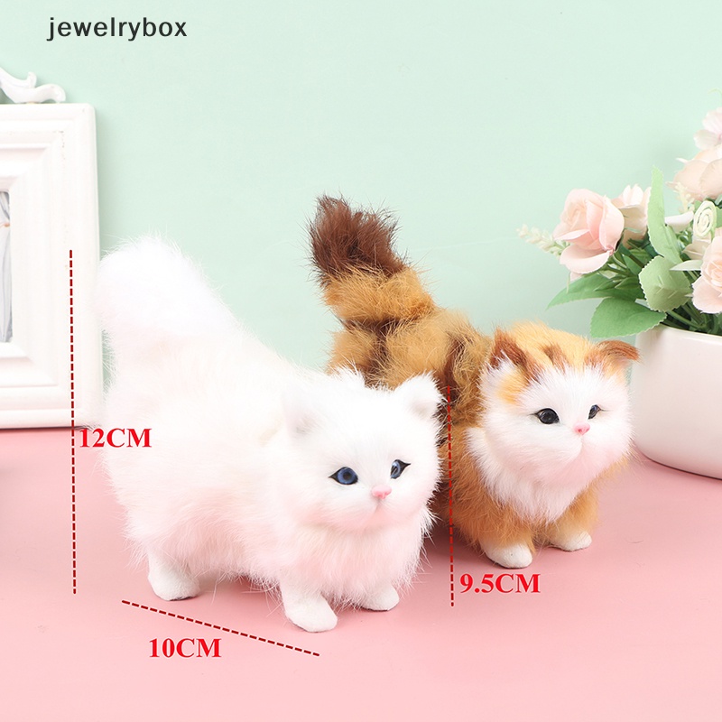 [jewelrybox] Rabbit hair Plush Cat Mainan Anak Boneka Kucing Boneka Bayi Mainan Hadiah home Decor Boutique