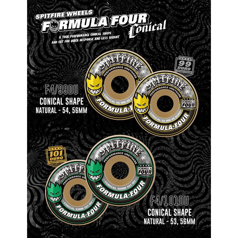 Spitfire Wheels Formula Four Conical 56mm 101