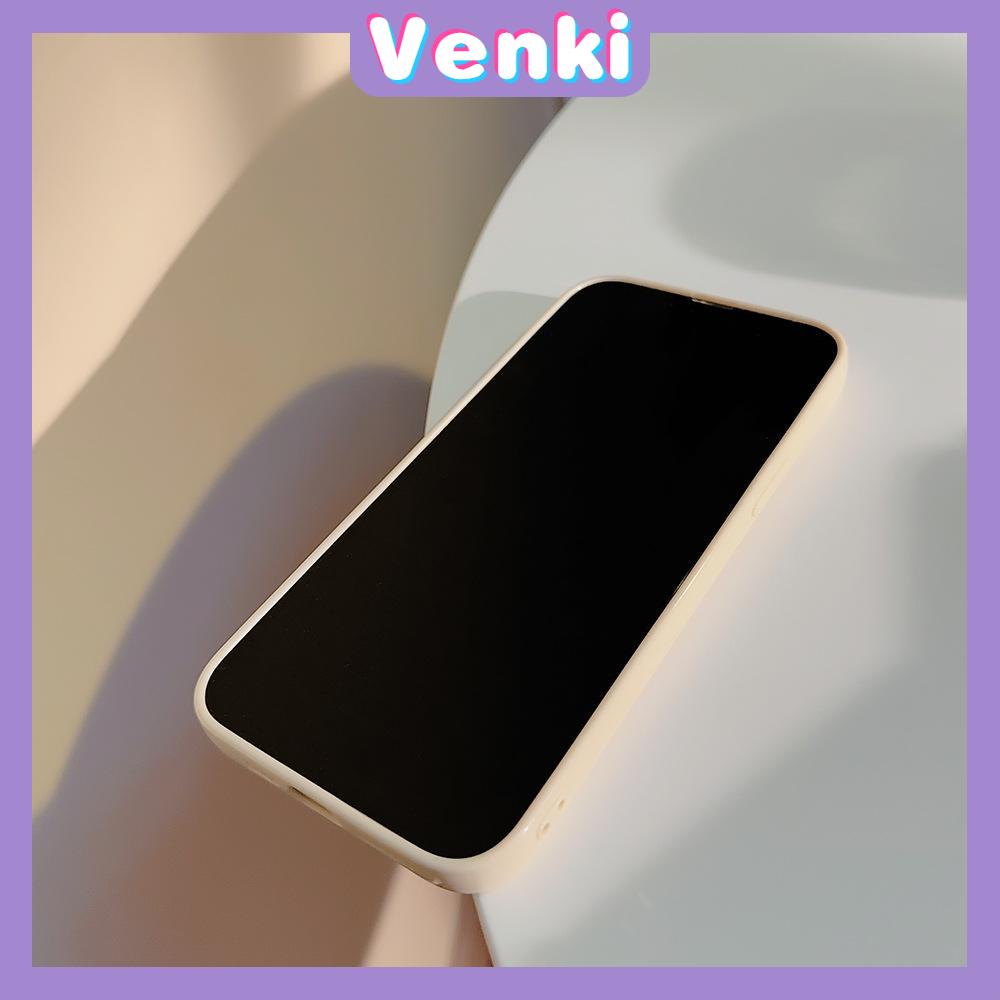 VENKI - For iPhone 11 iPhone Case Cream Glossy Soft Case TPU Shockproof Camera Cover Protection Cute Animals Compatible with iPhone 14 13 Pro max 12 Pro Max xr xs max 7Plus 8Plus