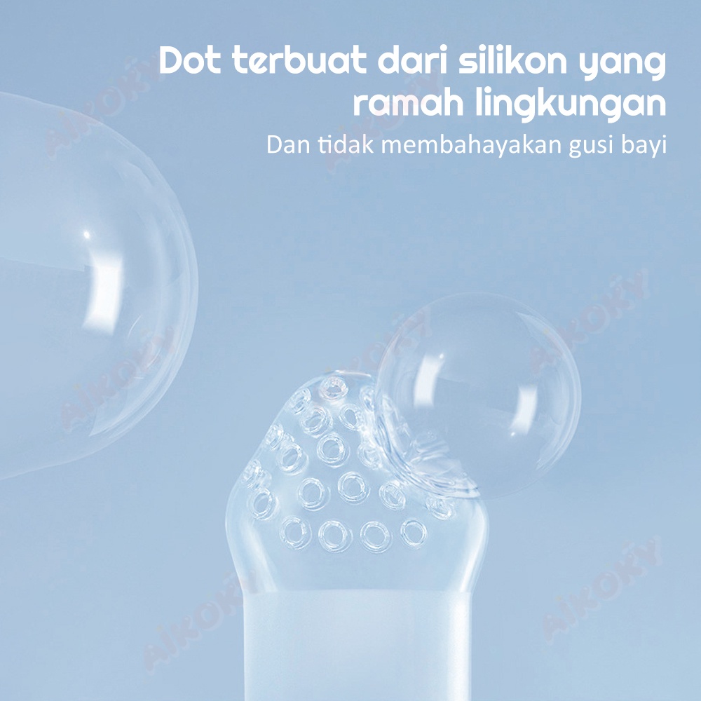 AIKOKY Dot empeng buah bayi bahan silikon BPA Free