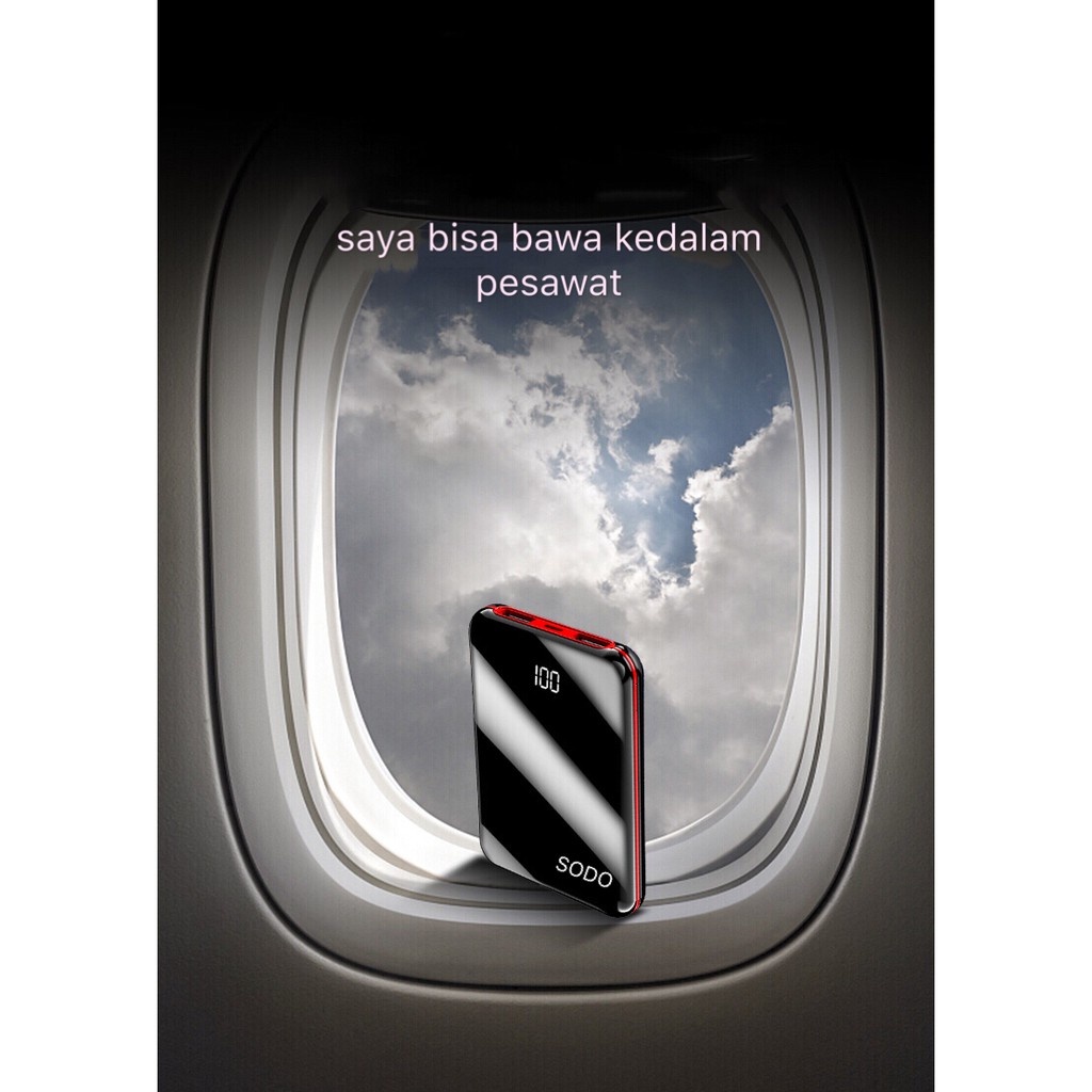 Power bank 10000Mah Mini Tipis Fullkaca