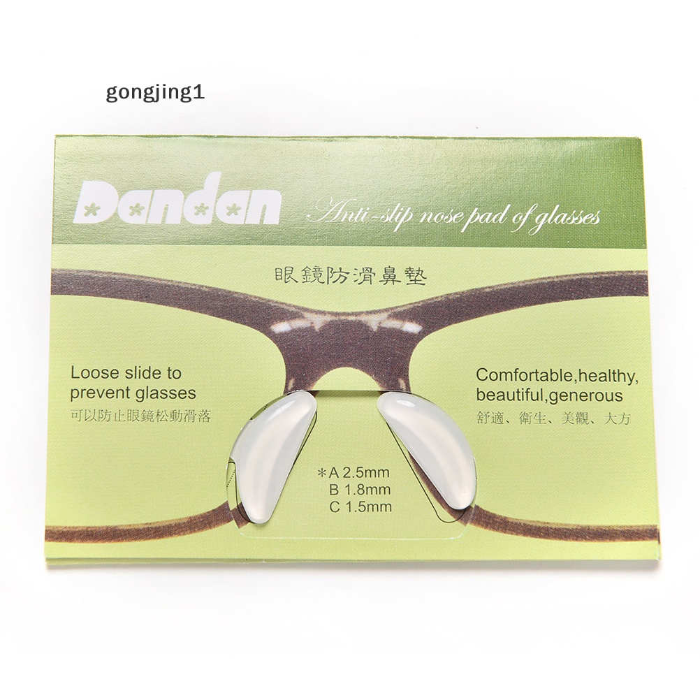 Ggg 5pasang Bantalan Hidung Silikon Anti Slip Untuk Kacamata Sunglass Glasses Spectacles ID