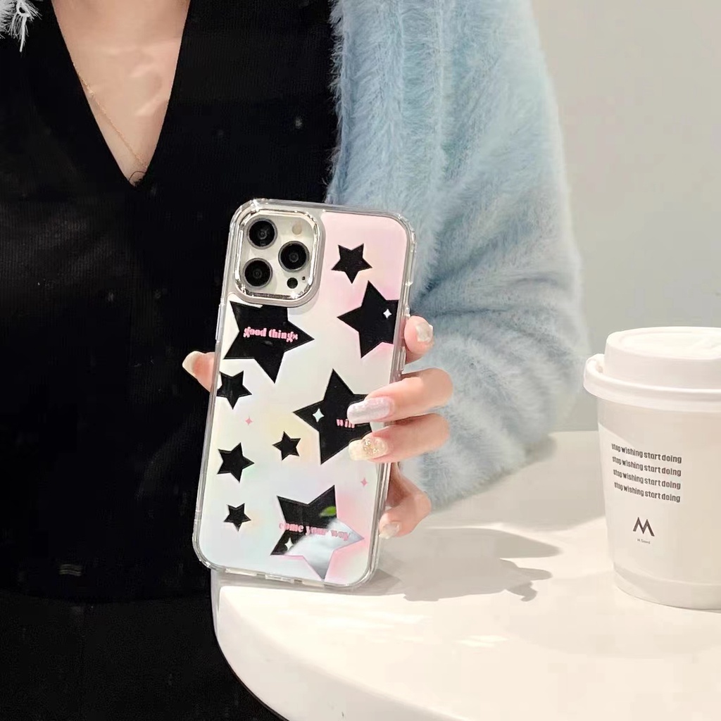 Cocok Untuk Iphone14 Pro Max iPhone Phone Case Cermin Casing Ponsel Kuat Kamera Perlindungan Tahan Guncangan Gaya Sederhana Kompatibel Dengan Iphone13 13pro 13prm iPhone 11 7Plus 8Plus Xr XS 12 Pro Max Casing Ponsel
