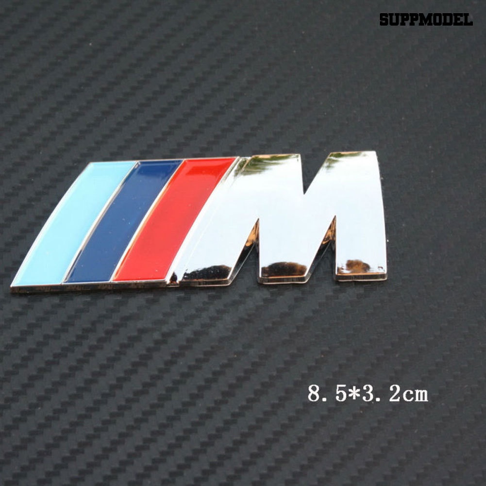 [SM Auto] 3D M Logo Plating Metal Badge Fender Emblem Stiker Mobil Dekorasi Untuk BMW