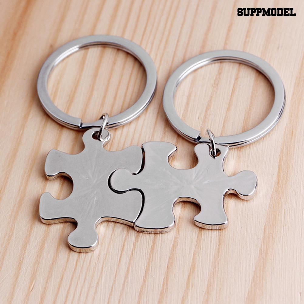 [SM Auto] 2Pcs Always Forever Jigsaw Piece Pasangan Pecinta Gantungan Kunci Holder Keychain Hadiah
