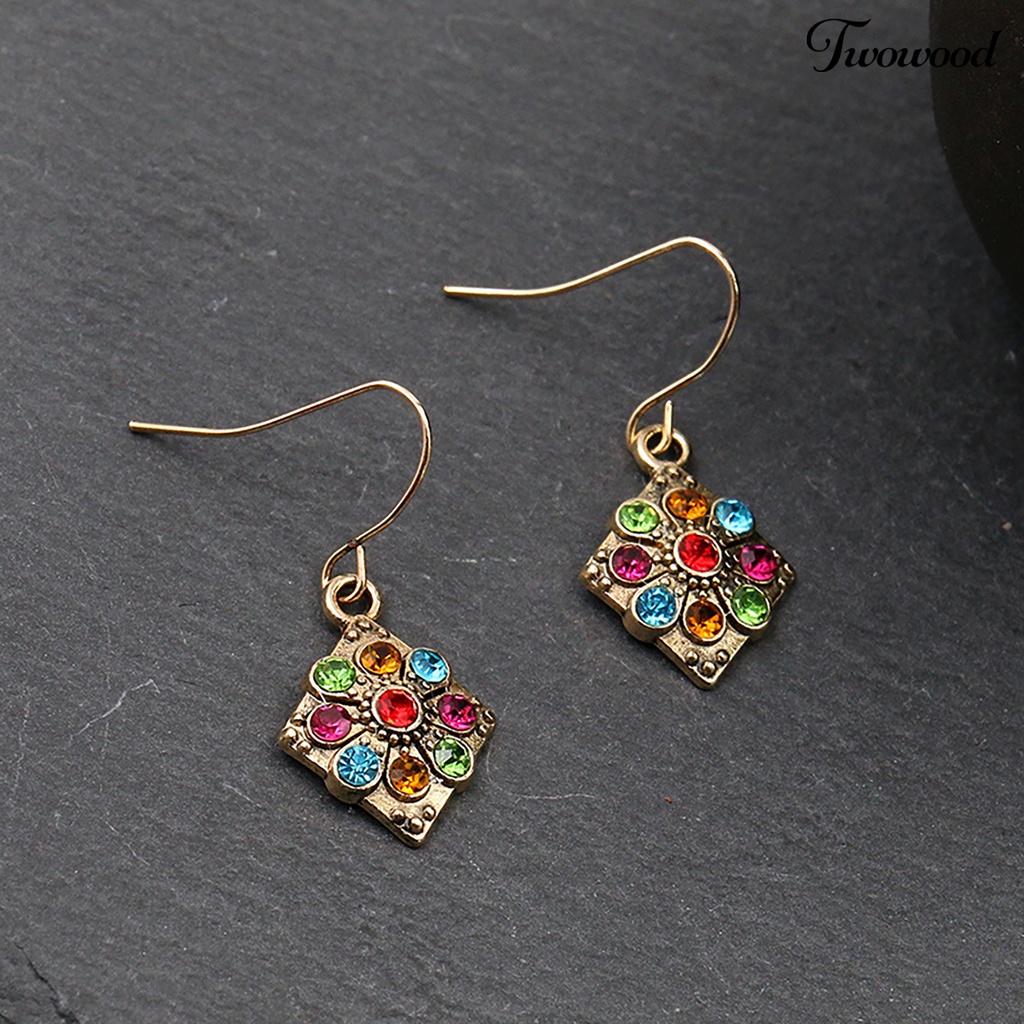 Twowood Anting Retro Bohemian Vintage Ear Ring Menjuntai Eardrop Untuk Ruang Ganti