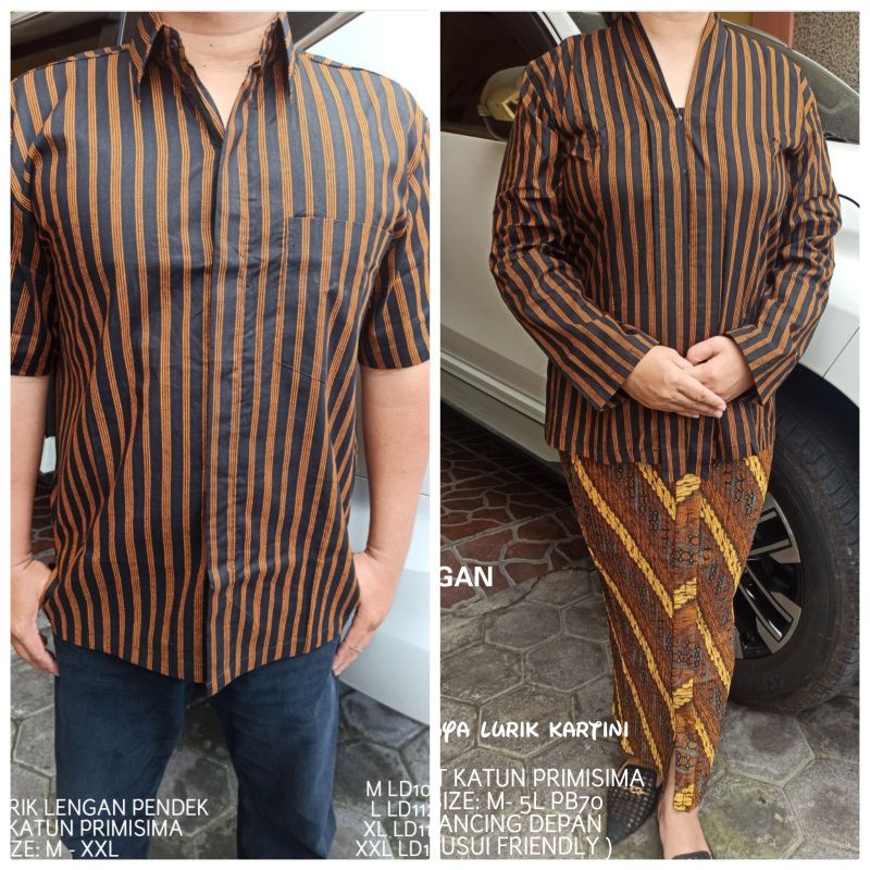Lurik SARIMBIT COUPLE LURIK | BAJU COUPLE SORJAN F| COUPLE BATIK LURIK | BATIK SET | SARIMBIT LURIK