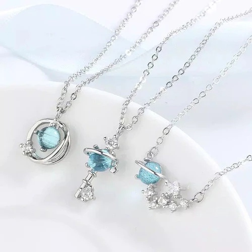 Kalung Wanita Korea Liontin Kunci Bintang Aesthetic Fashion Aksesoris Perhiasan Elegant Kualitas Import KLG61