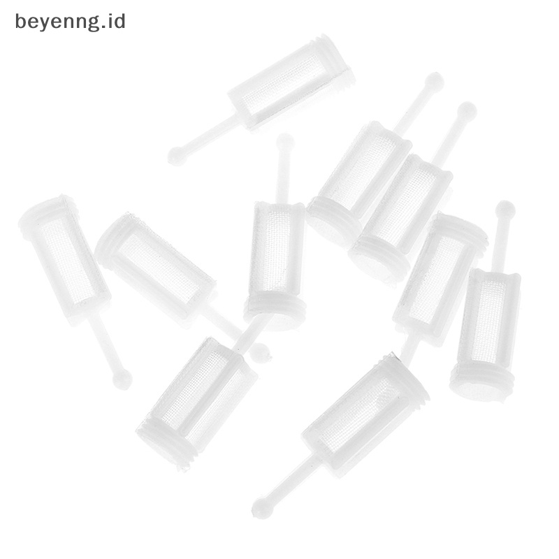 Beyen 10pcs Plastik Gravity Type Gun Filter Pot Diameter 11mm ID
