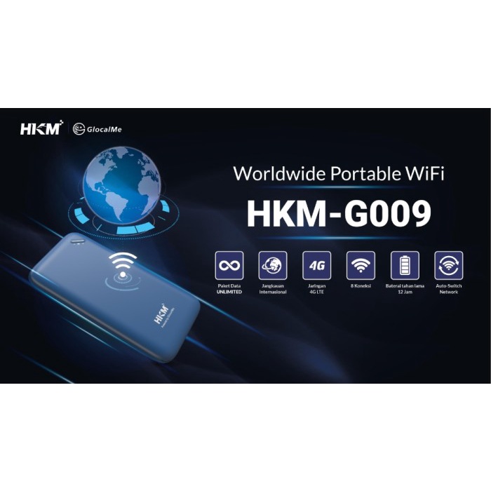 MIFI ROUTER HKM G008 SPEED 4G LTE BUNDLING XL GO IZI (UNLOCK)