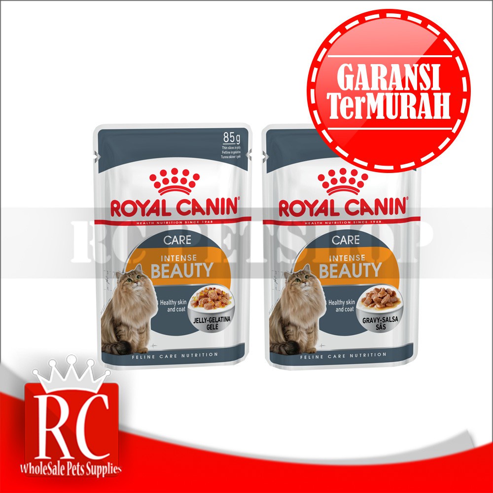 Cat Food / Makanan Kucing Royal Canin Intense Beauty Jelly / Gravy 85g