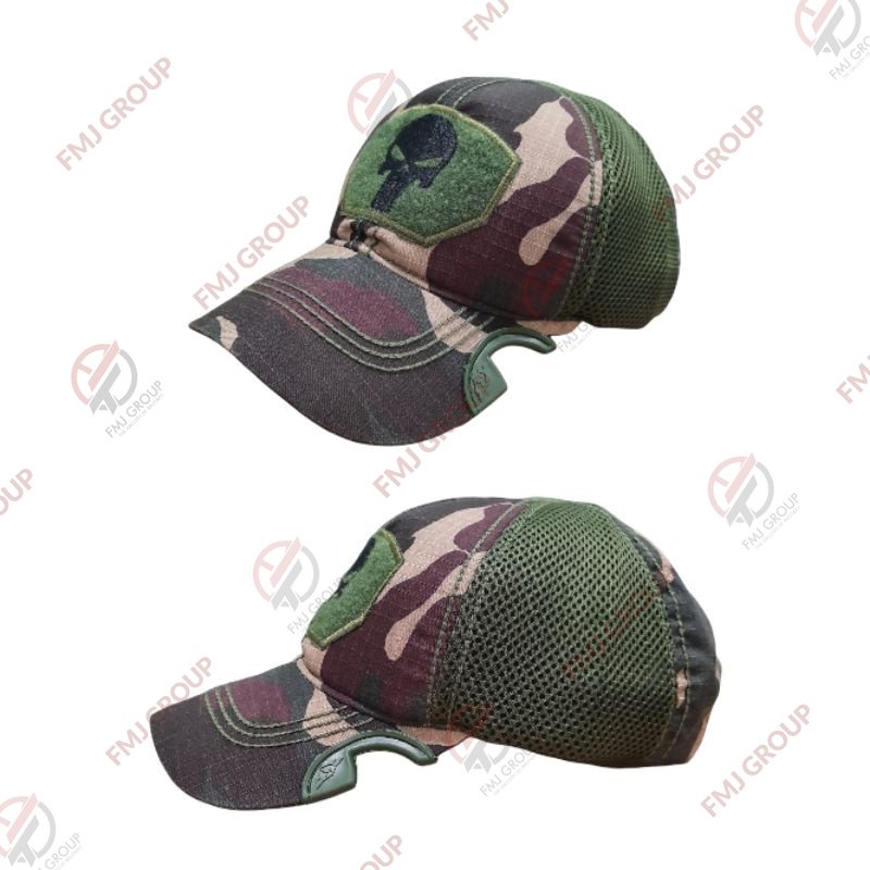 Topi Coak Tactical Punisher Premium / Topi Tactical Punisher Baseball Cap / Topi Baseball Coak Punisher - Loreng Kopassus