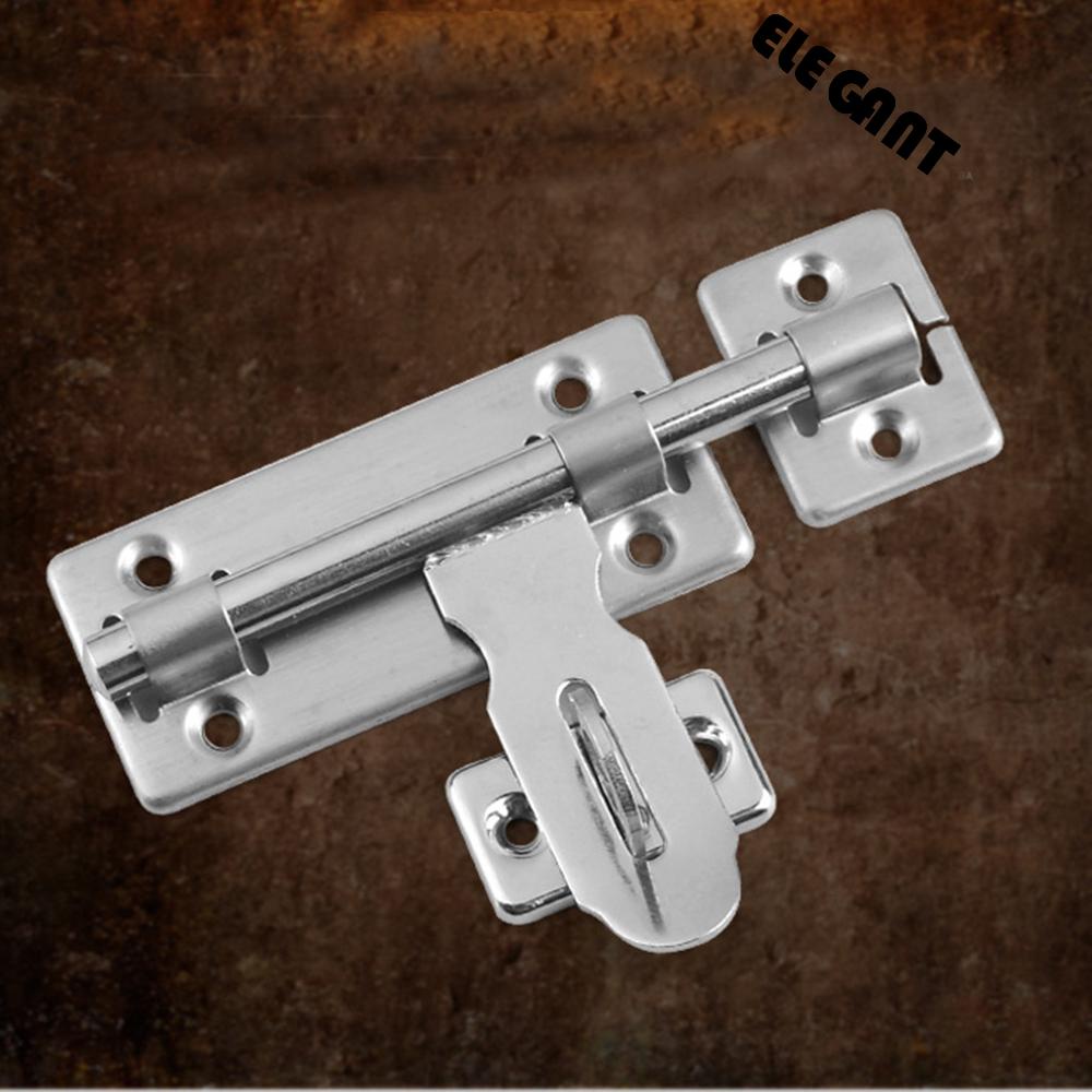 [Elegan] Barrel Bolt 4inch Untuk Mengunci Pintu Jendela Stainless Steel Bagian Hardware Pengaman Gerbang Kunci Anti-Pencurian