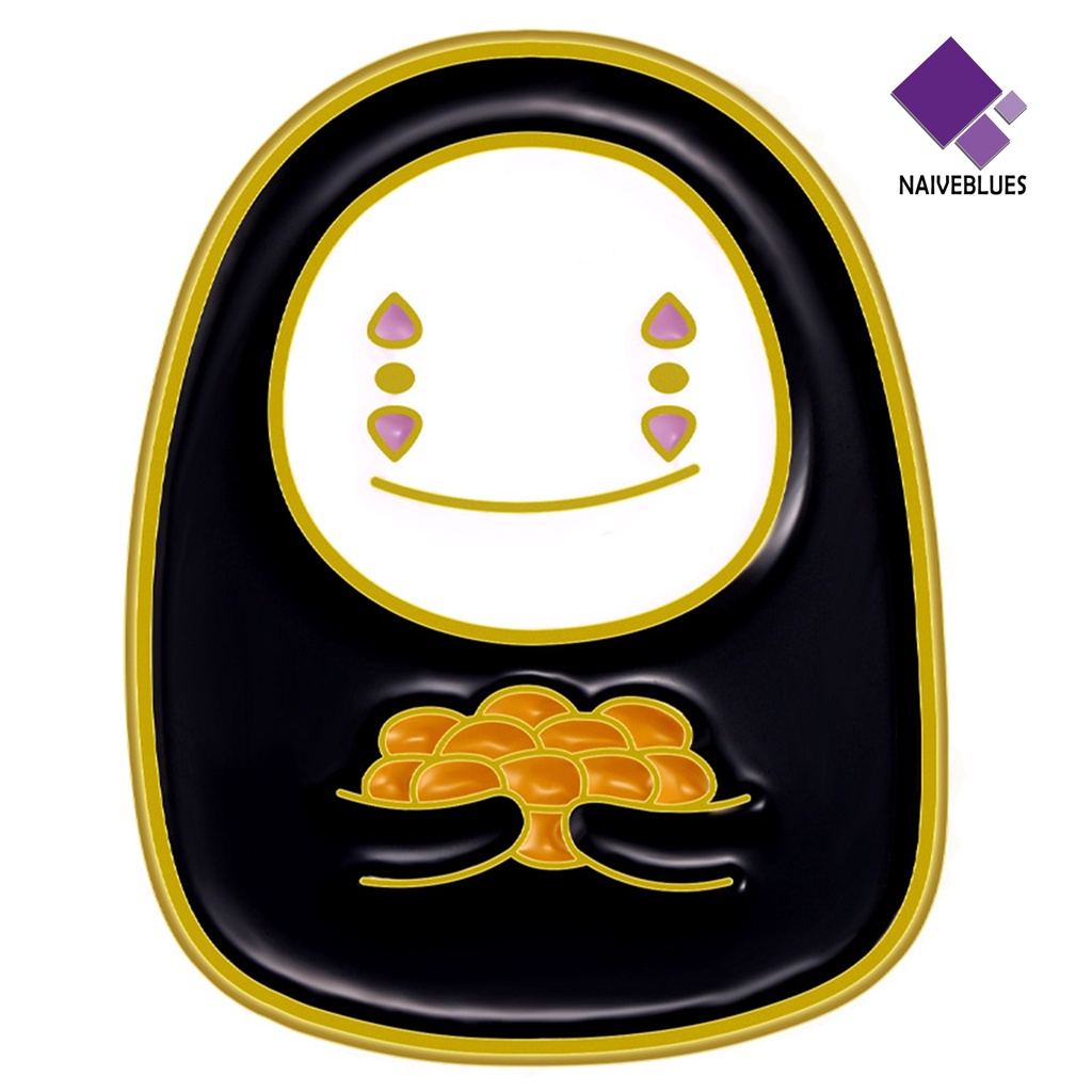 &lt; Naiveblues &gt; Bros Pin Stoving Varnish Anime Aksesori Geometris Tas Mudah-Cocok Kartun Lucu Bros Lencana
