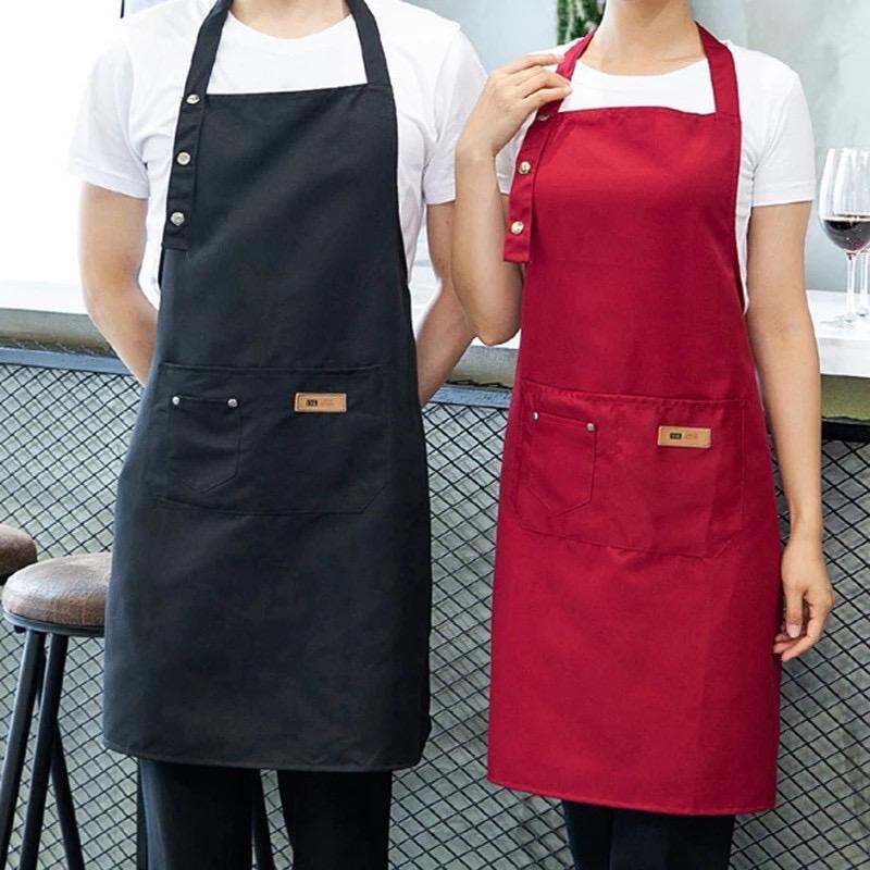 Apron Waterproof Celemek Masak Dapur Pria Wanita Chef Pelayan Cafe waiter Original Handmade