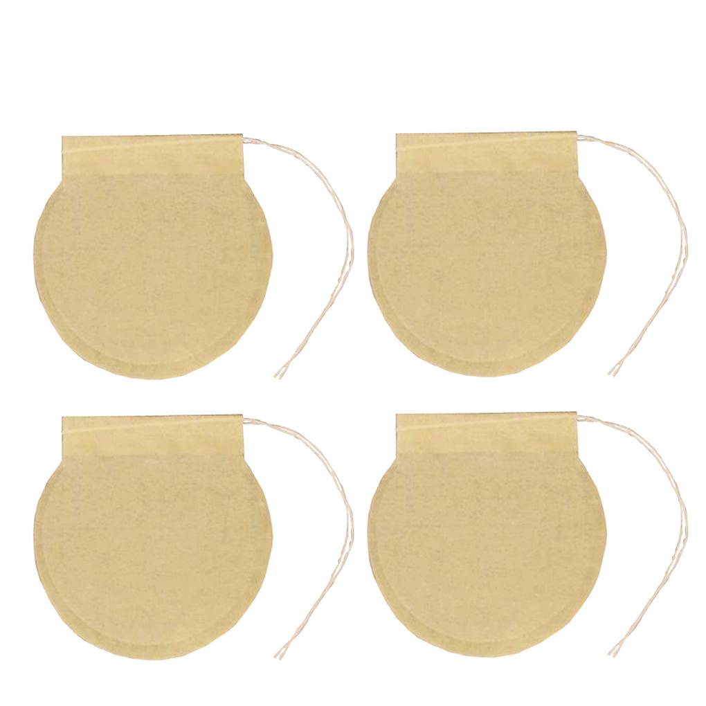 100pcs 6cm/236inch Tea Filter Bag Kosong Kertas Saringan Kopi Serut Sekali Pakai Untuk Teh Daun Longgar