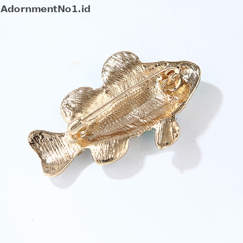 [AdornmentNo1] Bros Ikan Tropis Laut Berlian Imitasi Fashion Untuk Wanita Pakaian Mantel Aksesoris Pesta Hadiah [ID]