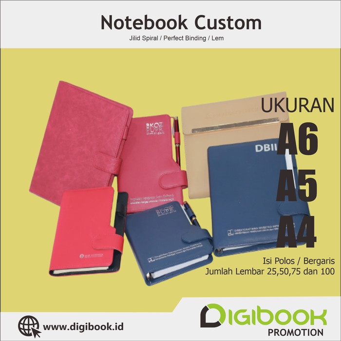 

Cetak Blocknote Kulit / Notebook Kulit Seminar Kit Custom Logo