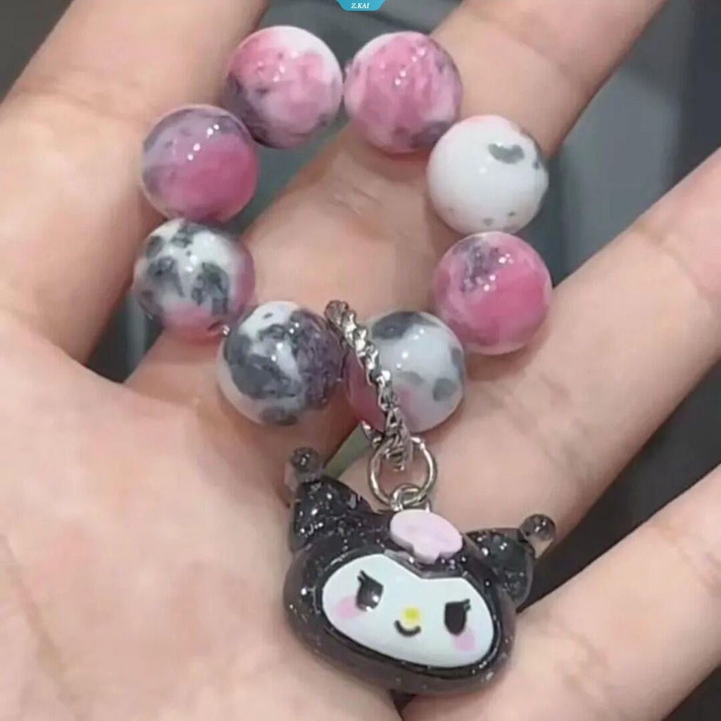 Sanrioed Anime Melody Cinnamoroll Kuromi Pochacco My Melody Gelang Wanita Fashion Tangan Memutar Perhiasan Pernikahan Liburan Liontin Hadiah [ZK]