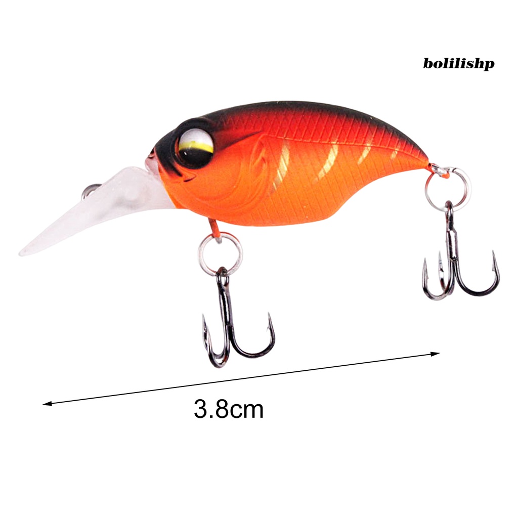 Bo-5g/3.8cm Pemikat Pancing Lidah Panjang Kulit Hidup 3D Fisheyes Tajam Kait Warna Terang Atraksi Ikan ABS Engkol Apung Buatan Umpan Keras Perlengkapan Memancing