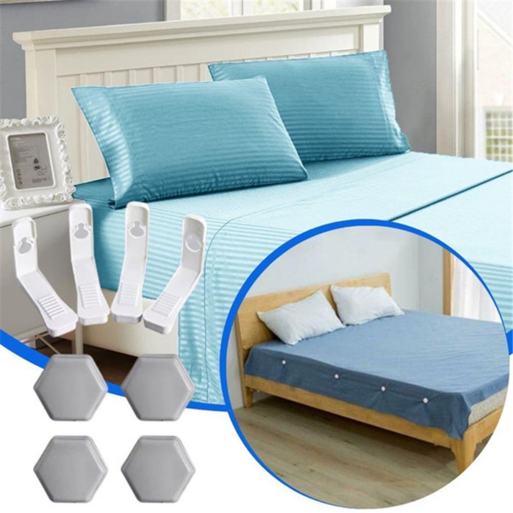 Needway  Quilt Sheet Holder Portable 4PCS/Set Rumah Tangga Grippers Klip Plastik Adjustable Pengikat Sprei