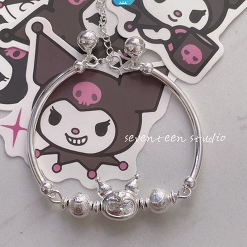 Sanrio Gelang Kartun Perhiasan Untuk Wanita Pacar Pasangan Bracelets Kuromi My Melody Cinnamoroll The Bell Ins Wristband Fashion Bracelet [ZK]