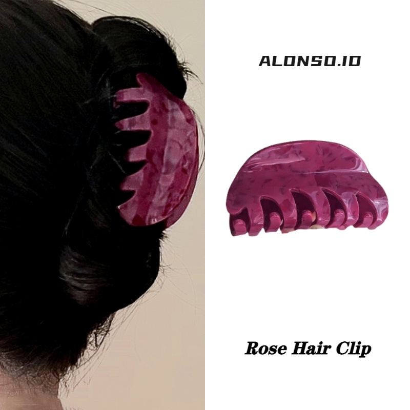 Klip Rambut Asam Asetat Pan Hair Shark Clip Aksesoris Rambut Retro Simple