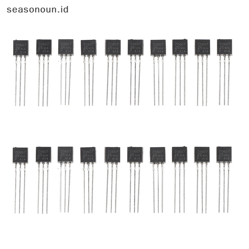 Seasonoun 20pcs Z0607 Z0607MA TO-92 Triac 0.8A 600V Triacs Thyristor 0.8 Amp 600volt.