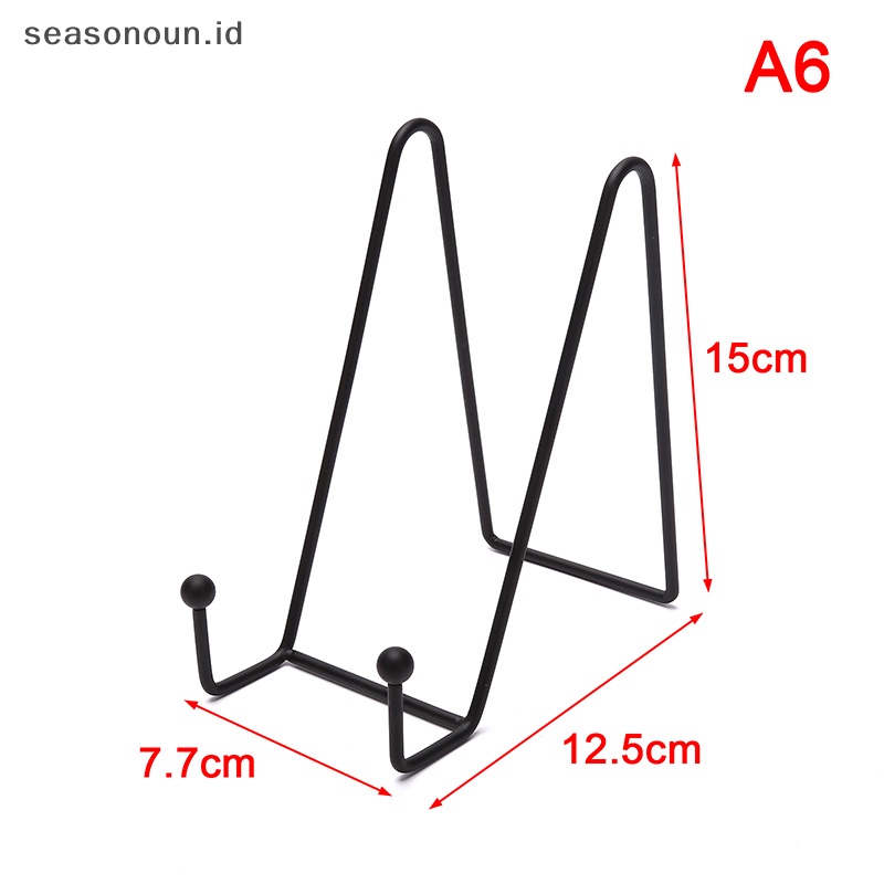 Stand Display Piring Seasonoun Gambar Easel Metal Plate Stand Holder Display.