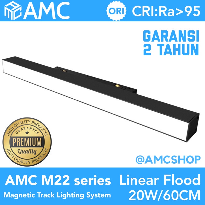 AMC M22 Magnetic Track Lighting System Linear LED Flood Light CRI 95+